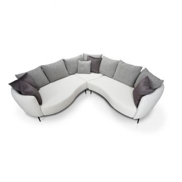 Colțar fix Huston, design modern, confort sporit, material premium, 279x283 cm