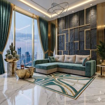 Colțar Lima Tip 1 extensibil, culoare personalizabila - 240x165 cm, cu ladă de depozitare, structură din fag și saltea din spumă