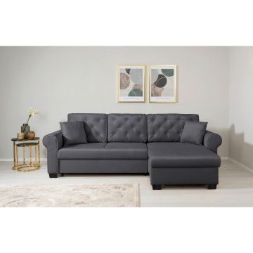 Colțar, textil, gri închis