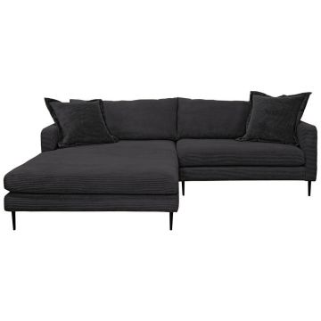 Colțar, textil, negru