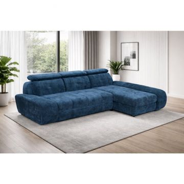 Coltar extensibil Cloud Mic, L298 x l183 cm, cu lada depozitare, tetiere reglabile, diverse culori