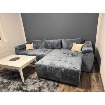 Coltar extensibil Elena, stofa premium Gri