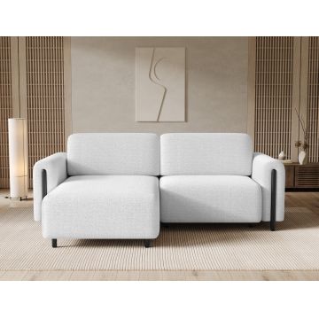 Coltar extensibil stanga 3 locuri ELTAP, LT-BL-01ROY, Acossta, 244x154x95 cm, lemn/poliester, alb/negru