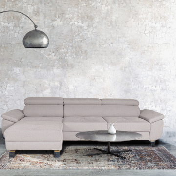 Coltar modular, extensibil, cu peninsula, Aryna, Gri