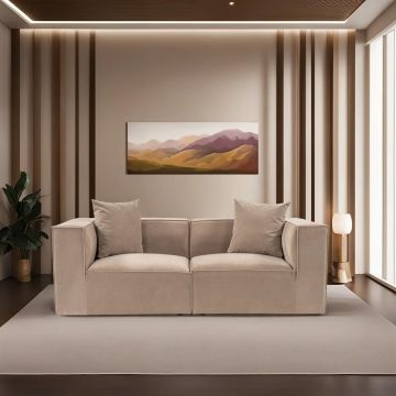 Canapea 2 locuri, Atelier del Sofa, 560ARE2311, Cappuccino