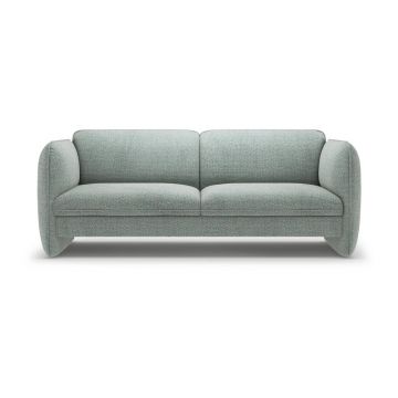 Canapea albastră cu tapițerie din chenille 204 cm Georgia – Micadoni