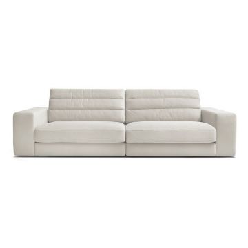 Canapea bej cu tapițerie din catifea 276 cm Sierra – Bobochic Paris