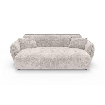 Canapea bej cu tapițerie din chenille 250 cm Nelia Big – Ropez