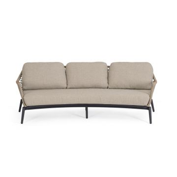 Canapea de grădină maro deschis din lemn de acacia Eulero – Bizzotto