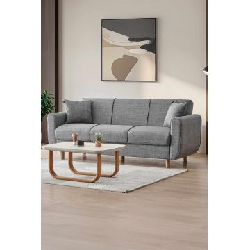 Canapea extensibila 3 locuri, Atelier del Sofa, 218NVD1105, Gri