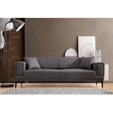 Canapea extensibila 3 locuri, Atelier del Sofa, 560ARE2260, Gri inchis