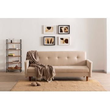 Canapea extensibila 3 locuri, Atelier del Sofa, 859FTN2811, Crem