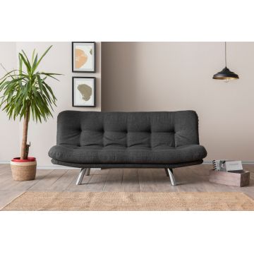 Canapea extensibila 3 locuri, Atelier del Sofa, 859FTN2828, Gri inchis