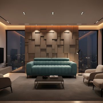 Canapea extensibila GANDI 160, stofa catifelata mov lila - Monolith 62, cu tetiere reglabile, 227x102x95 cm - Default Title