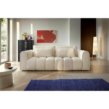 Canapea extensibila Wavy, cu lada de depozitare si spatiu de dormit