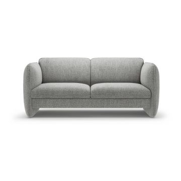 Canapea gri deschis cu tapițerie din chenille 168 cm Georgia – Micadoni