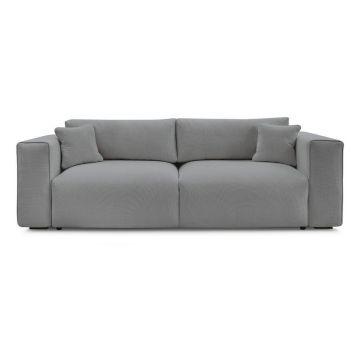 Canapea gri extensibilă/cu spațiu de depozitare 265 cm Ezechiel – Bobochic Paris