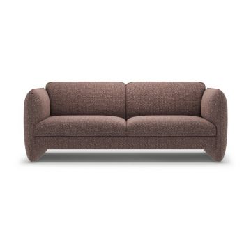 Canapea maro cu tapițerie din chenille 204 cm Georgia – Micadoni