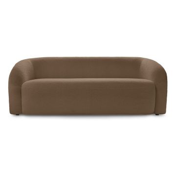 Canapea maro cu tapițerie din țesătură bouclé 193 cm Elina – Bobochic Paris