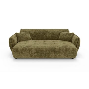 Canapea verde cu tapițerie din chenille 250 cm Nelia Big – Ropez