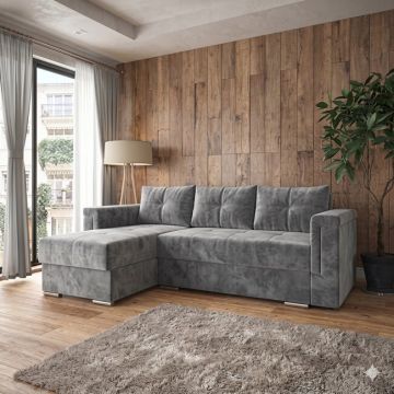 Colțar Heaven 280/180 cm, Tetiere Reglabile, Design Modern, Extensibil