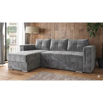 Colțar Heaven 280/180 cm, Tetiere Reglabile, Design Modern, Extensibil