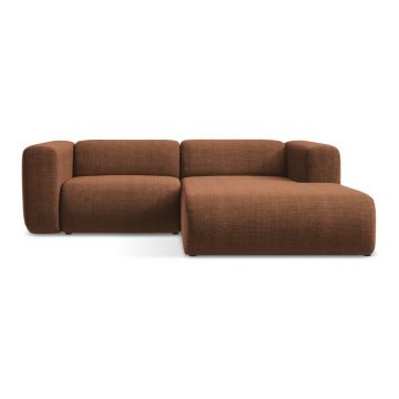 Colțar teracotă (cu colț pe partea dreaptă/cu șezlong) Ekahi – Makamii