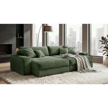 Canapea Bigsofa, textil, verde