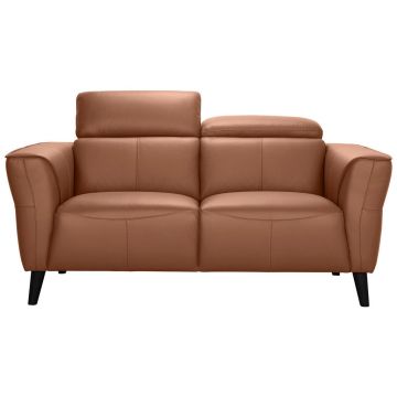 Canapea Cu 2 Locuri, piele, coniac