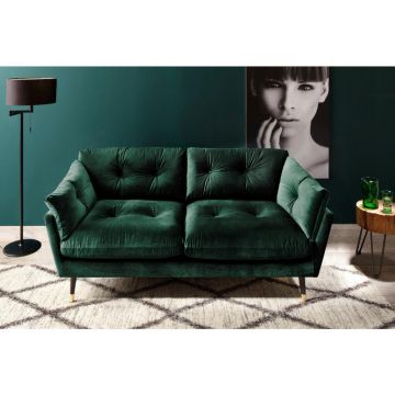 Canapea Cu 2 Locuri, textil, verde