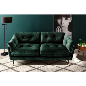 Canapea Cu 3 Locuri, textil, verde