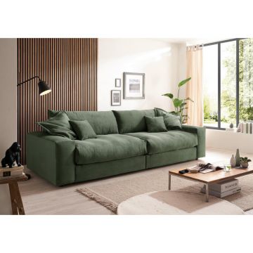 Canapea Cu 3 Locuri, textil, verde