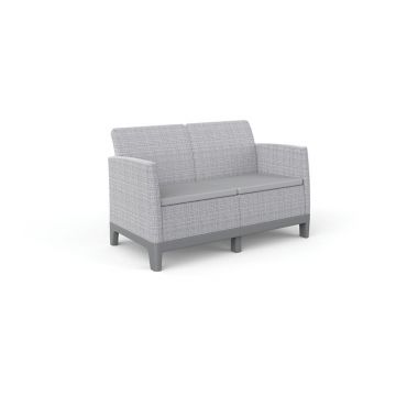 Canapea de grădină gri deschis Scandi Forma – Keter