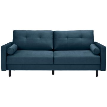 Canapea Extensibilă, textil, albastru