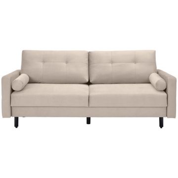 Canapea Extensibilă, textil, culoare natur