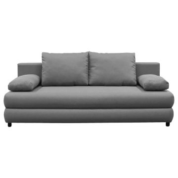 Canapea Extensibilă, textil, gri