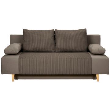 Canapea Extensibilă, textil, maro