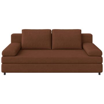 Canapea Extensibilă, textil, maro