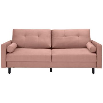 Canapea Extensibilă, textil, roz