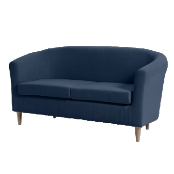 Canapea fixa 2 locuri Navy albastru