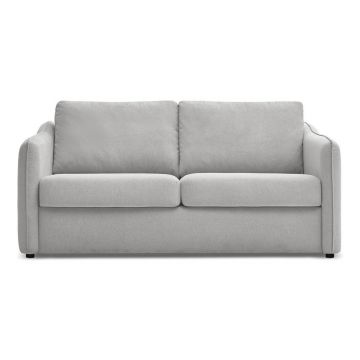 Canapea gri deschis pentru dormitul zilnic/extensibilă 178 cm Lenny – Bobochic Paris