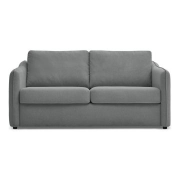 Canapea gri închis pentru dormitul zilnic/extensibilă 178 cm Lenny – Bobochic Paris