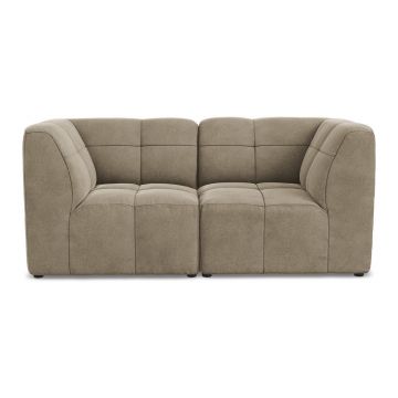 Canapea maro cu tapițerie din catifea 180 cm Aloha – Makamii