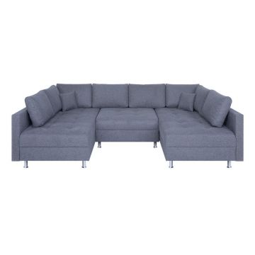 Canapea Modulară, textil, gri