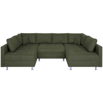 Canapea Modulară, textil, măsliniu