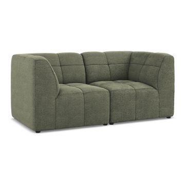 Canapea verde cu tapițerie din țesătură bouclé 180 cm Aloha – Makamii