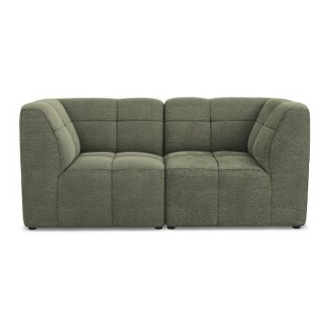 Canapea verde cu tapițerie din țesătură bouclé 180 cm Aloha – Makamii