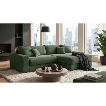 Colțar Extensibil, textil, verde