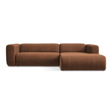 Colțar teracotă (cu colț pe partea dreaptă/cu șezlong) Ekahi – Makamii