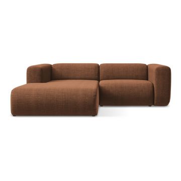 Colțar teracotă (cu colț pe partea stângă/cu șezlong) Ekahi – Makamii